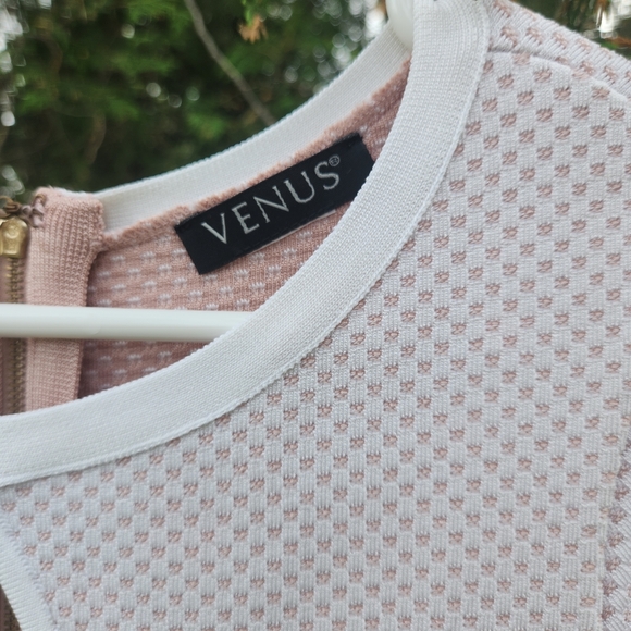 VENUS White and Pink Cut Out Ruched Mini Dress - Picture 3 of 5